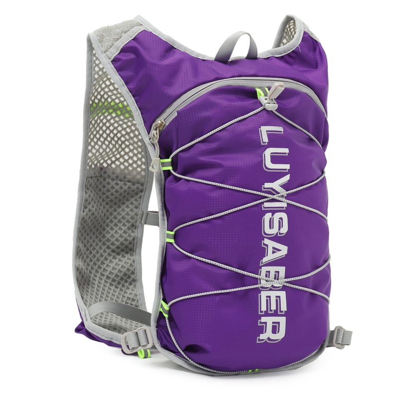 Cross-Country Marathon Running Backpack Safety Reflective Strip Riding Backpack Multifunctional Breathable Sports Backpack - Image 1